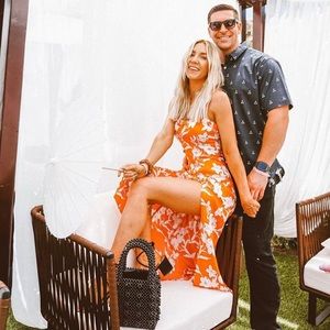 Zara floral midi dress